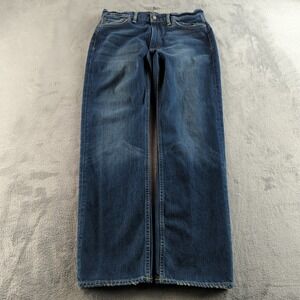 Polo Ralph Lauren Jeans Mens 33x32 Blue Faded Classic 867 Straight Cotton Denim